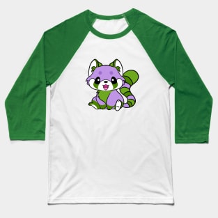 Genderqueer Pride Red Panda Baseball T-Shirt